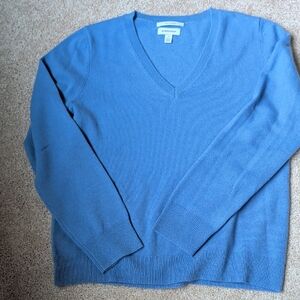 Nordstrom Sky Blue V-Neck Sweater